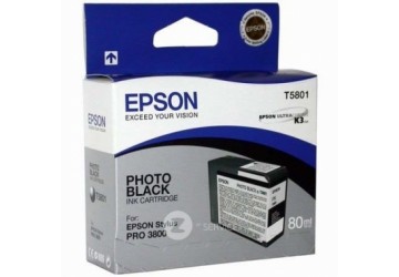 Картридж T5801 (C13T580100) черный для Epson Stylus Photo 3800