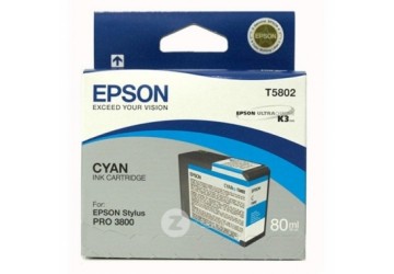 Картридж T5802 (C13T580200) голубой для Epson Stylus Photo 3800