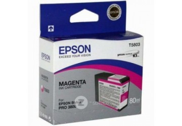 Картридж T5803 (C13T580300) пурпурный для Epson Stylus Photo 3800