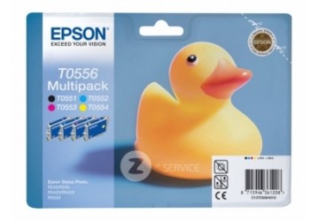Картридж T0556 (C13T05564010) комплект (C, M, Y, ВK) для Epson Stylus Photo R240