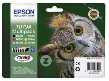 Картридж T079A (C13T079A4A10) комплект (BK, C, M, Y, LC, LM) для Epson Stylus Photo P50/PX660