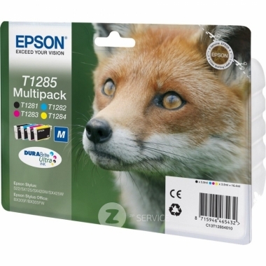 Картридж T1285 (C13T12854010) комплект (C, M, Y, BK) для Epson Stylus Photo S22/SX125