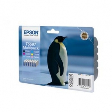 Картридж T5597 (C13T55974010) комплект (BK, C, M, Y, LC, LM) для Epson Stylus Photo RX700