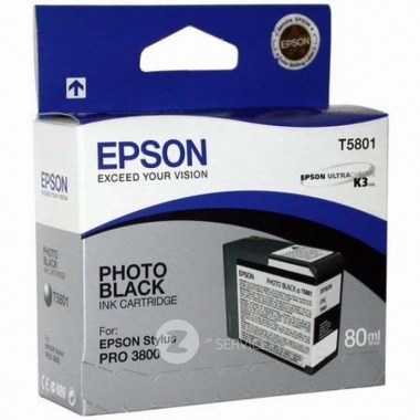Картридж T5801 (C13T580100) черный для Epson Stylus Photo 3800