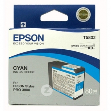 Картридж T5802 (C13T580200) блакитний для Epson Stylus Photo 3800