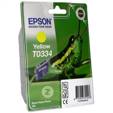 Картридж T0334 (C13T03344010) желтый для Epson Stylus Photo 950