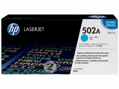 Картридж Q6471A HP 502A для CLJ 3600, синий