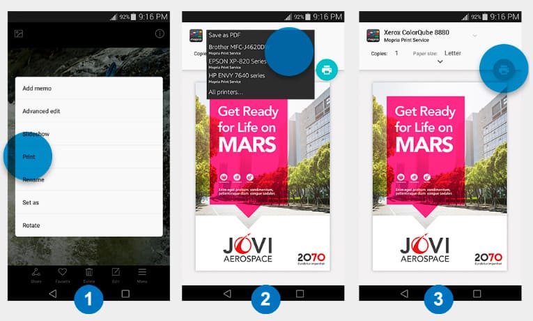 Особенности настройки приложений через Android Mopria