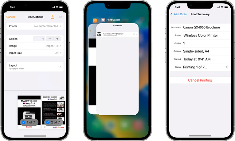 Особенности настройки приложений через iPhone iOS AirPrint
